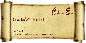 Csató Enid névjegykártya